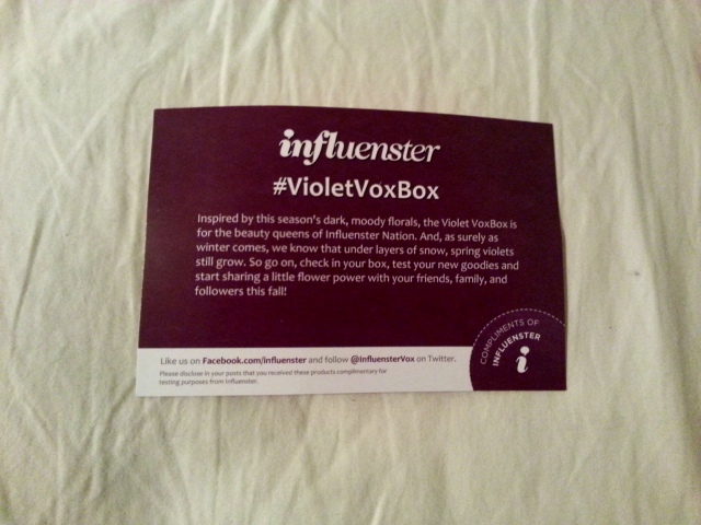 Influenster Violet Vox Box